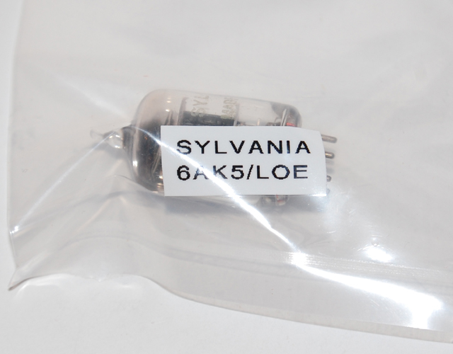 Vintage Sylvania 6AK5/LOE Electron Tube - 1950's