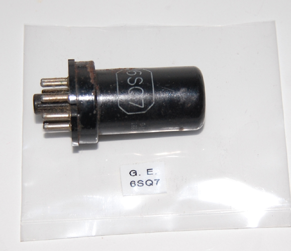 Vintage GE 6SQ7  Electron Radio Tube