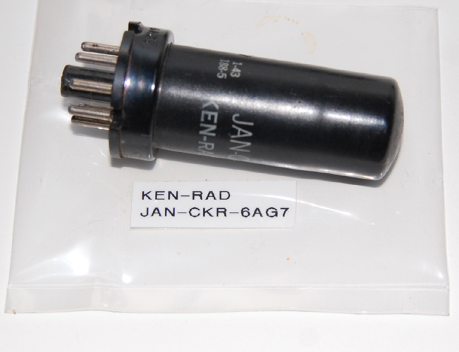 Vintage KEN-RAD JAN-CKR-6AG7  Electron Radio Tube