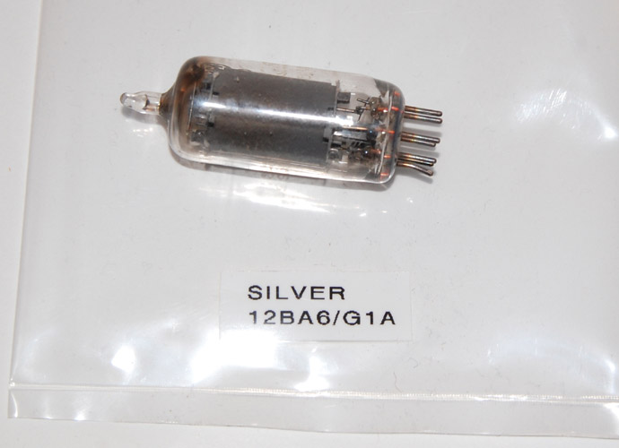 Vintage Silver 12BA6 / G1A  Electron Tube - 1950's