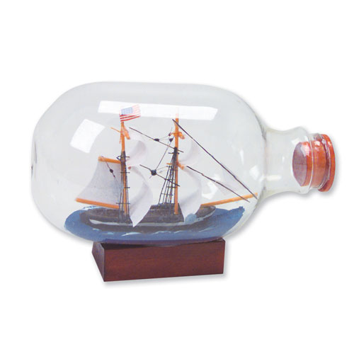 4" Ship In  A Bottle