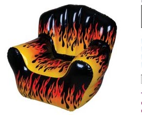 Flame Print Chair Inflate