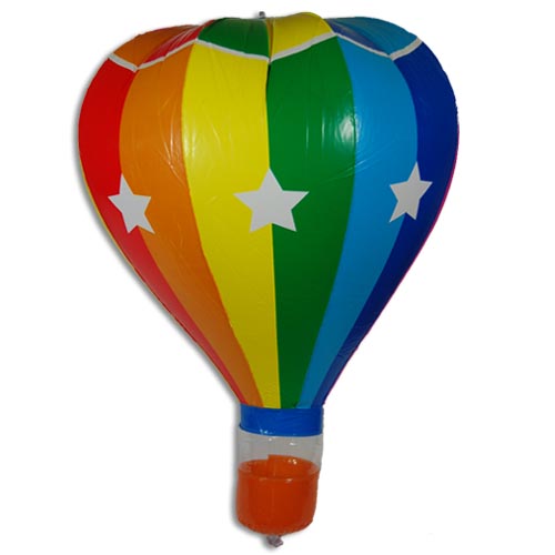 Multi Colored Hot Air Balloon Inflatable w/ Stars [20in]
