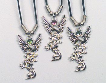 Dragon W/ Crystal Ball Necklace 