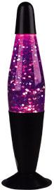 12 inch Purple Glitter Lamp