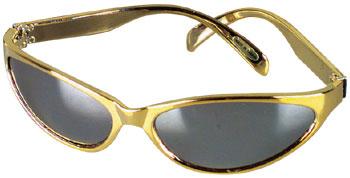 Gold Wrap Around Sunglasses