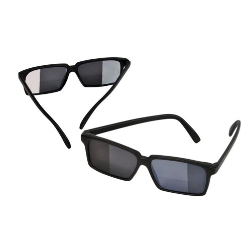 Spy Look Behind Sunglasses - Rear View Mirrored