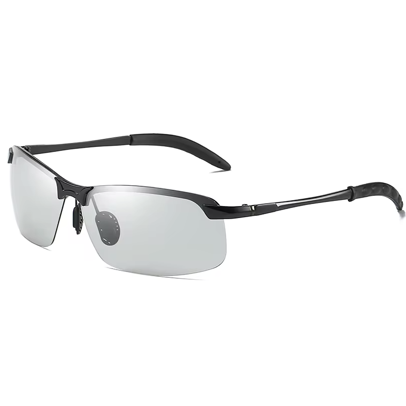 Photochromic Polarized UV400 Frameless, Driving Glasses - Smoke Lens