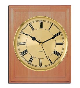 Blonde Style Wood Clock w/ Roman 5 Inch Dial