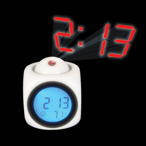 3.25in LCD Projection Clock w/ temperature - Talking - Tunes.