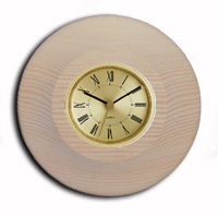 Antique cove wood finish clock w/ 2 inch dial