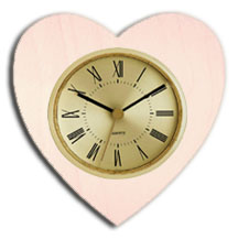 Antique Heart Clock with 3 inch dial