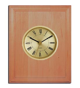 Blonde Bead Wood Finish clock w/ 3 inch dial