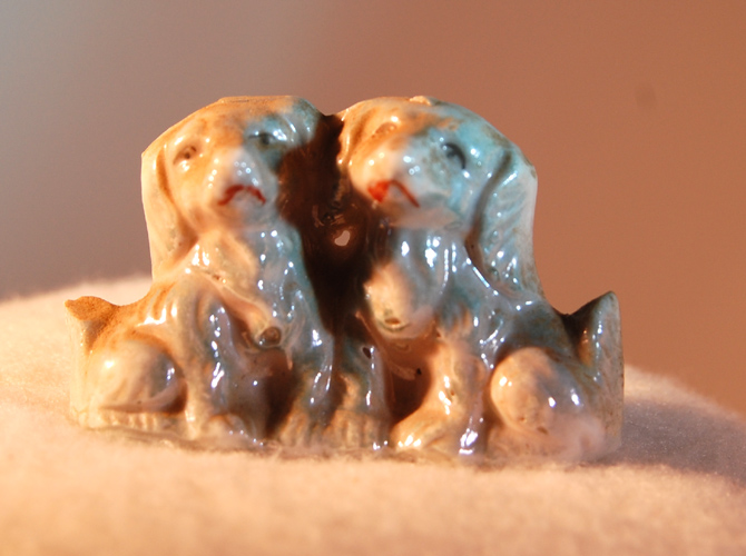 Two Puppy dogs Crafted Ceramic