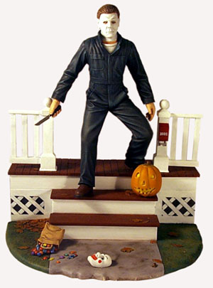 Michael Myers diorama with base