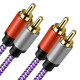 shopbestlove: RCA Gold Plated, Double Insulated Braided Cables ( one pair ) 2 meter (6.5ft)