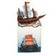 shopbestlove: 5.5in Pirate Ship Treasure Water Scene w/ Color Change LED