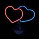 shopbestlove: Double Heart Neon Sign