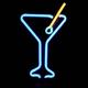 shopbestlove: Neon Martini Glass Sign Lamp