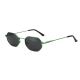 shopbestlove: Hex Frame Polarized Sunglasses Unisex - Green Frame Smoke Lens