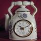 shopbestlove: Elgin Porcelain Tea Pot Kitchen Clock